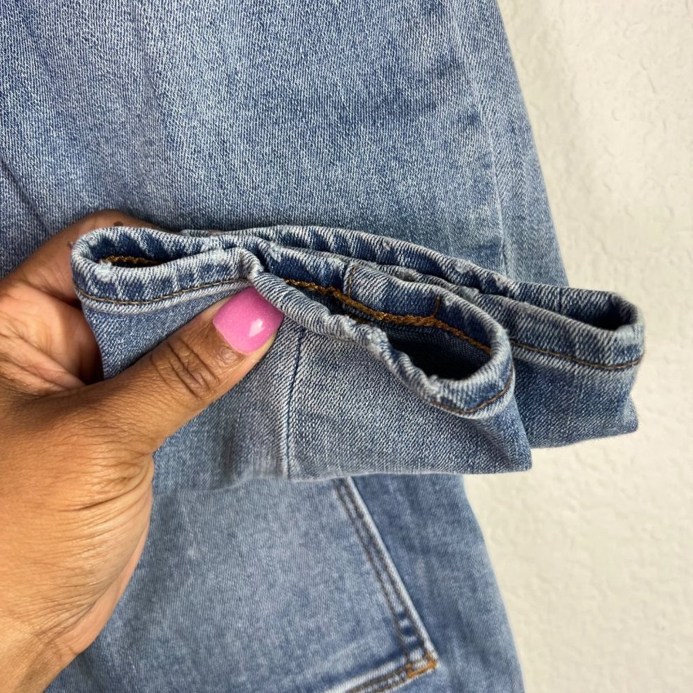 🟣 GAP Size 30 Regular Color Block Distressed Skinny Super High Rise Jean - Picture 10 of 11